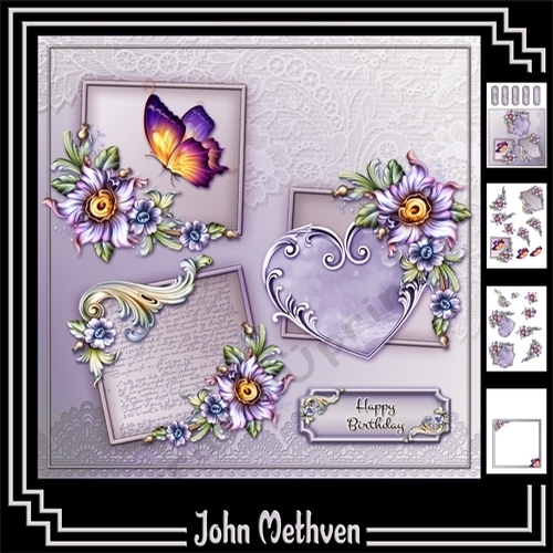 Lilac  Delight 8x8 4 Page Mini Kit