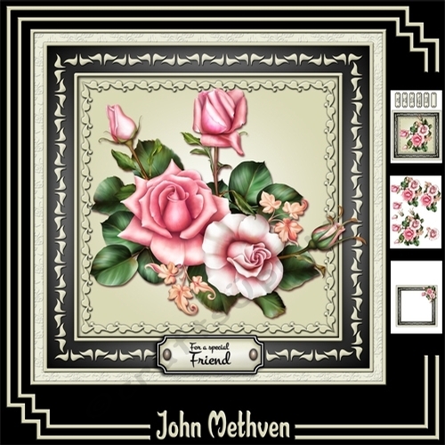 Pink Roses 3 Page Mini Kit