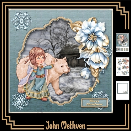 Friends at Christmas 8x8 Mini Kit