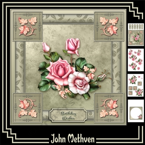Roses 4 Page 8x8 Mini KIt