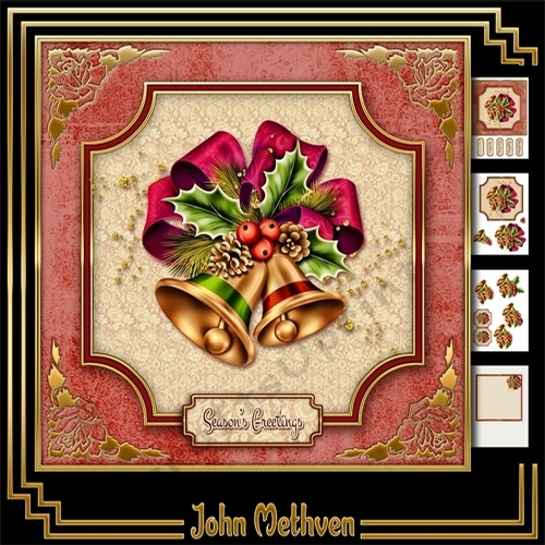 Vintage Christmas 8x8 4 Page Mini Kit