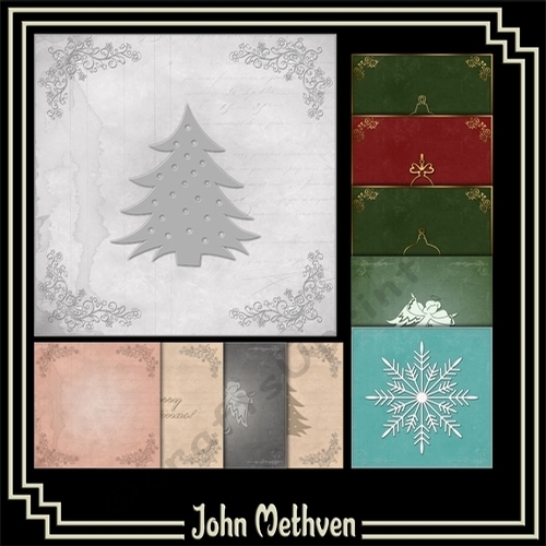 10 Christmas Backing Papers