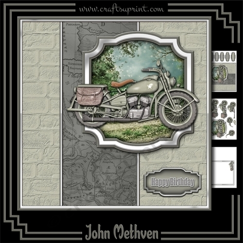 Vintage Motorcycle 8x8 Mini Kit