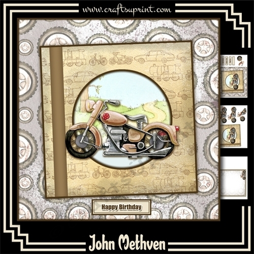 Vintage Motorcycle 8x8 Mini Kit