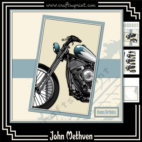 Retro Motorcycle 8x8 pyramage Mini KIt
