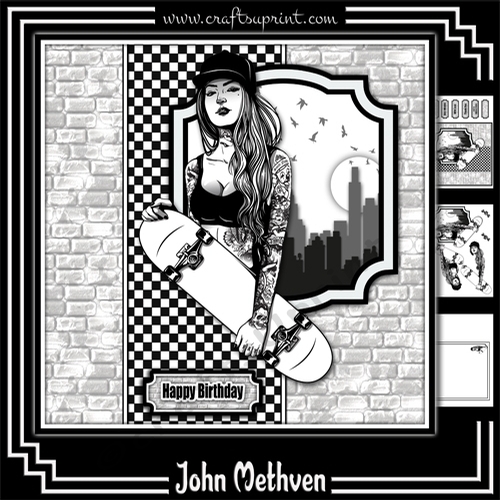 Skater Girl 8x8 Mini Kit