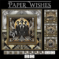 Art Deco Wise Guys-Themed pyramage Birthday Mini Kit