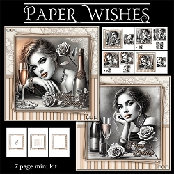 Elegant Birthday celebration Mini Card Kit – For Her
