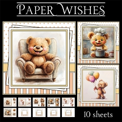Adorable Teddy Bear Birthday Mini Card Kit