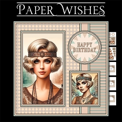 Jazz, Pearls and cake 7x7 Pyramage mini kit