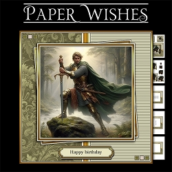 King Arthur 7x7 pyramage mini kit A Legendary Birthday Awaits