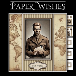 WWII Hero 7x7 Pyramage Mini Kit - Letters From Home
