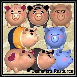 Piggy Bank Set Three