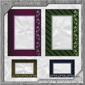 4 Floral Frames