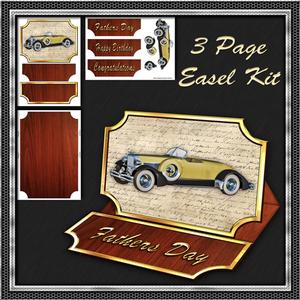 Vintage Car Easel Kit