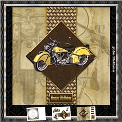 Vintage Yellow Bike Mini Kit