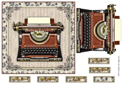 Typewriter 7x7 Topper