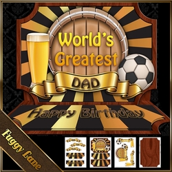 Worlds Best Dad, Son, Uncle Easel Mini Kit