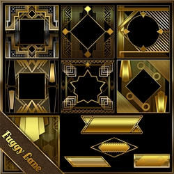 Art Deco Resource Frames And Tiles