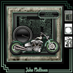 Rider 8x8 Decoupage Mini Kit