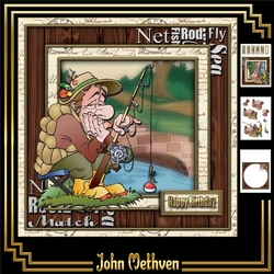 Art Of Fishing 8x8 Decoupage Mini Kit