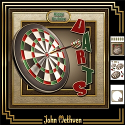 cup818209_1884 - Darts 3 Page Decoupage Mini Kit