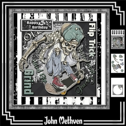 Skater 8x8 3 page Decoupage Mini Kit