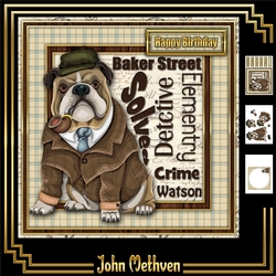 Sherlock 8x8 Decoupage 3 Page Mini KIt