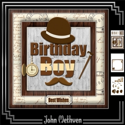 Birthday Boy 8x8 Mini Kit