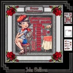 Romance 8x8 Decoupage Mini Kit