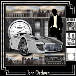 City Slicker 8x8 decoupage Mini Kit