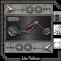 Chopper 8x8 Decoupage Mini Kit