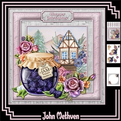 Blackberry 8x8 Decoupage Mini Kit