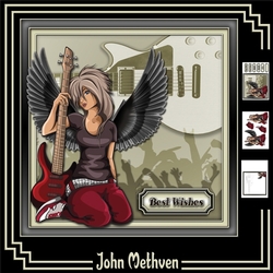 Angel of Rock Decoupage 8x8 Mini Kit