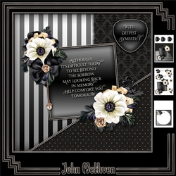 In Memory 8x8 Decoupage Mini Kit