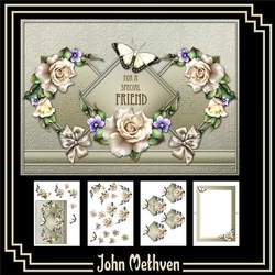 Bows N Roses A5 Decoupage Mini Kit
