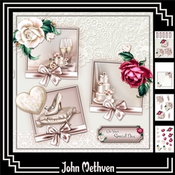 Wedding Day 8x8 Decoupage Mini Kit