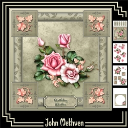 Roses 4 Page 8x8 Mini KIt