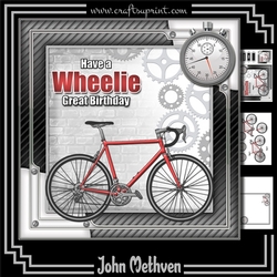 Have A Wheelie Great Birthday 8x8 Mini Kit
