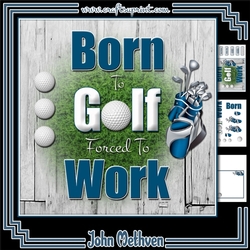 Born To Golf 8x8 Mini Kit