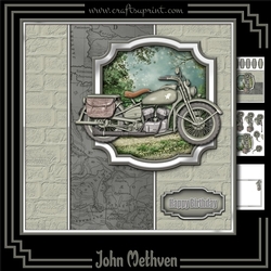 Vintage Motorcycle 8x8 Mini Kit