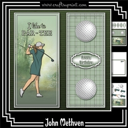 I Like To Par-Tee Female Golf Mini 8x8 Kit
