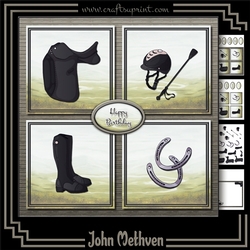 Horse riding 8x8 4 Page Mini Kit