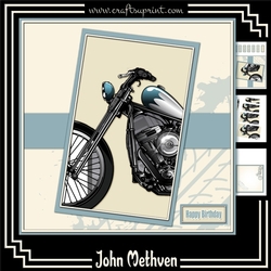 Retro Motorcycle 8x8 pyramage Mini KIt