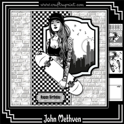 Skater Girl 8x8 Mini Kit