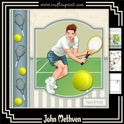 Tennis 8x8 3 Page Mini Kit