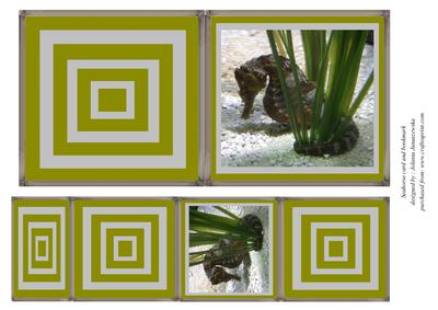 Seahorse Card and Bookmark