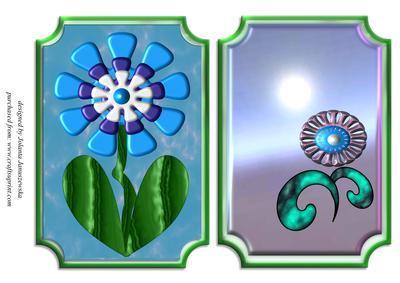 Metalic Flower Toppers
