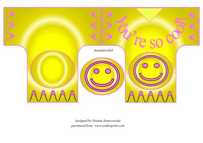 Yellow T-shirt Shaped Card