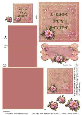 For My Mum Easel Card